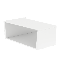 Dekorasjons Kube B80 - hvit