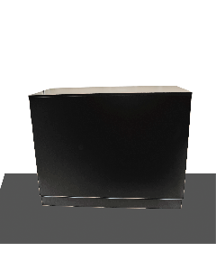 Basis Disk sort med 4 hyller. 118 x 60 x H96 cm