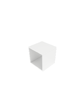 Dekorasjons Kube B40 - hvit
