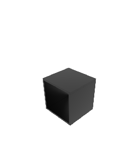 Dekorasjons Kube B40 - sort