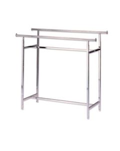 Twin, dobbeltstativ, høydejusterbar, krom, B150 x H122-170 cm