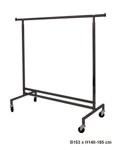Disco II, høydejusterbar, sort , B153 x H140-185 cm