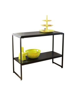 HAPPY! Salgsbord stell, sort, 40 x 90, 2 sorte melaminplater