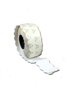 Prisetiketter 2 pris, B 26 x 16 mm. Hvit, aftagelig
