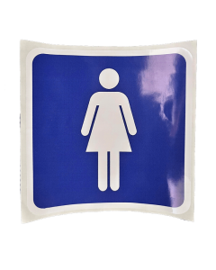Pictogram Dametoalett Blå/hvit