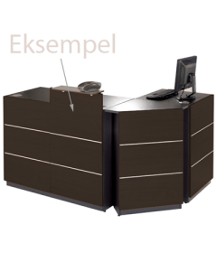 Boutique vinkeldisk sett med 2+1 disk mørkebrune plader