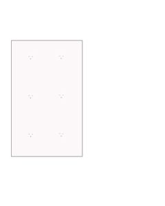 Veggplate, hvit 80 x 120 cm., t/ Super-plugs