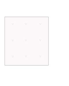 Veggplate, hvit 120 x 120 cm., t/ Super-plugs