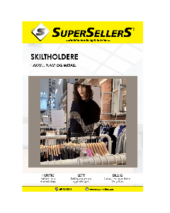 Katalog med skiltholdere