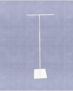 T-display - Hvit. Smykkestativ. H 43-81 cm.