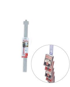 Display strips, med 12 kroke, klar. L 52 cm