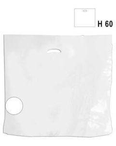 Plastpose ekstra stor, hvit - budsjett. 100 stk.