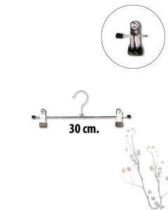 Metall klypehenger (B 30 cm) - 100 stk. Sort dup *TILBUDSVARE*
