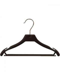 Formpresset juniorhenger i plast m/ stang og hakk. B 31 cm. - sort