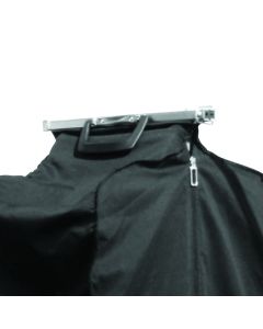 Kolleksjonspose m/ kuffertlukkning - H 120, ekstra bredde B 50 cm - Sort