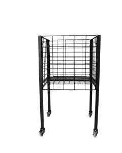 BOXER 1 - Salgskurv sort. 50 x 50 x H 90 cm. Justerbar bunn