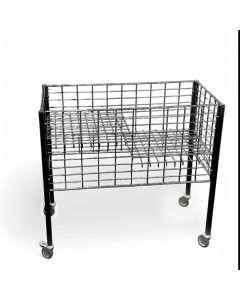 BOXER 1 - Salgskurv sort. 95,6 x 50 x H 90 cm. Justerbar bunn