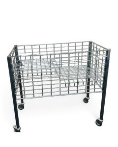 BOXER 1 - Salgskurv galvanisert. 95,6 x 50 x H 90 cm. Justerbar bunn