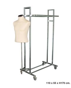 Gatestativ m/ Herregine - L5, galvansieret. 110 x 55 x H170 cm