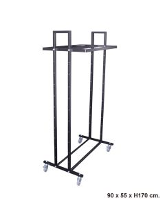 Gatestativ - L5 - sort. Tøystativ. B 90 cm.