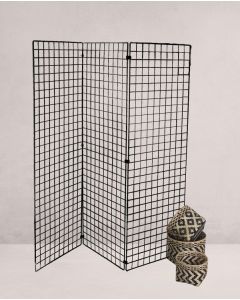 Dekorasjonsgitter 50 x 150 cm, Sort - Sett med 3 stk gittre