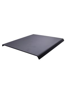 Hyldeplade i metall, 27 x 28,8 cm, sort