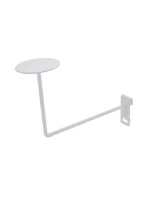 Hjelm-/ hatteholder - hvit t/ gitter