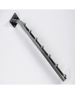 Frontheng, til montering på vegg, 7 kugler. 48 cm., krom