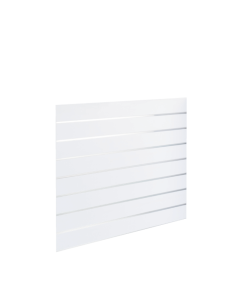 Rillepanel - 120 x 80 cm. - hvit - 10 cm. 1  stk. - Supersett, let tekstur