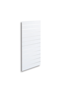 Rillepanel - 59,5 x 120 cm. - hvit - 10 cm. - Supersett, let tekstur