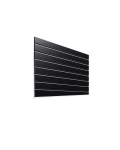 Rillepanel - 120 x 80 cm. - sort - 10 cm. 1 stk. - Supersæt, let tekstur