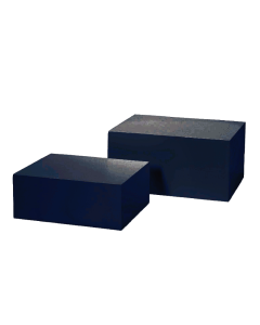 Podie sett til mannekenger, sett med 2 stk, sort. 60 x 45 x H30 cm, 50 x 40 x H20 - leveres usamlet