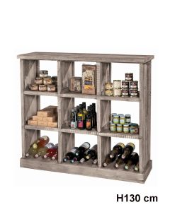 Åpen reol med 9 rum - Heritage. B119 x D39 x H110 cm