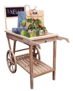 Markedsvogn - Heritage med tavle, light, 48 x 111 x H117 cm