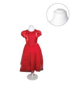 Treviso barnegine, hvid, 3-4 år, rund fod og flad top, hvid