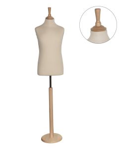 Treviso barnegine, hørfarvet,10/12 år, rund fod, shaker top, ask