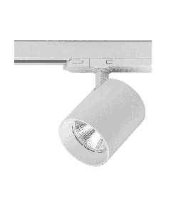 Pallesen 19 spot t/ 3-faset skinne, inkl. LED-lyskilde, 30W, 45ø, K3000, H11,5 cm, 9,5, hvit