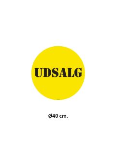Poster - UDSALG - Ø40 cm. Selvklebende
