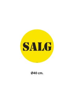 Poster - SALG - Ø40 cm. Selvklebende