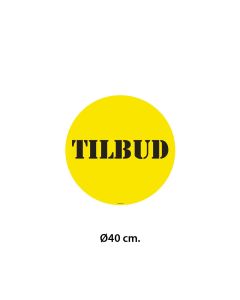 Poster - TILBUD - Ø40 cm. Selvklebende