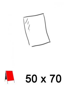 Tilbehør - Plast-plate 50 x 70 cm.