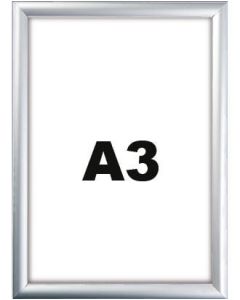Snaprammer - A3. Kan brukes udenfor. Velg sort eller aluminium.