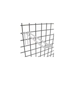 Varekrok, dobbelt - 20 cm. t/ gitter. Hvit