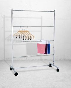 Hengerstativ, krom, 84 x 40 x H130 cm