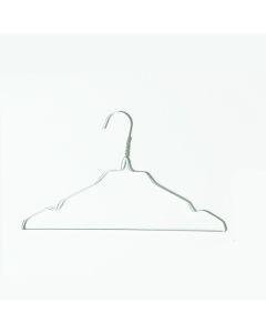 Renserihenger - 33 cm ( Barn ) - 500 stk - Med hakk. Hvit *TILBUDSVARE*