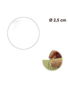 Plomberingsetiket - rund 25 mm. blank. 1000 stk.