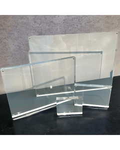 Deluxe, magnetisk skiltholder i klar akryl