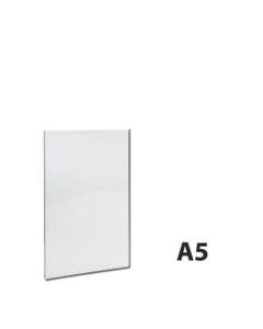 Skiltlomme, A5, til 1 ark, akryl, 2 mm