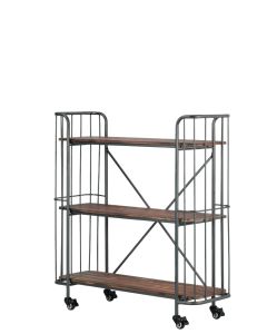 Reol - Lav - Provence. 3 trehylle, 106 x 35 x H113 cm