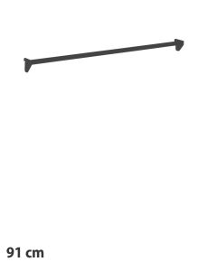 Dekostang 91,5 cm. Sort, t/ 12 mm ( Framework )